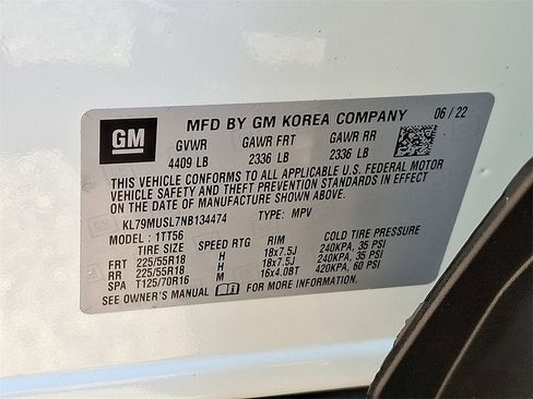 Certified 2022 Chevrolet TrailBlazer RS w/ Technology Package image 32