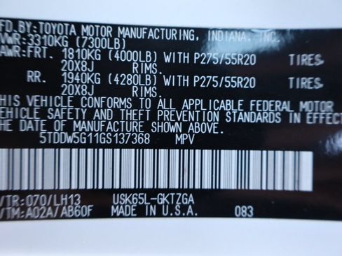 Used 2016 Toyota Sequoia Platinum AWD/4WD image 49