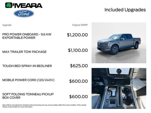 Used 2025 Ford F150 Lightning Lariat w/ Max Trailer Tow Package AWD/4WD image 4