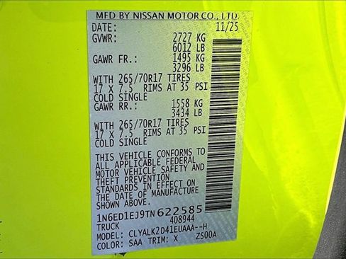 New 2026 Nissan Frontier Pro-X image 8