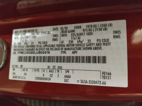 Used 2020 Ford Escape SE FWD image 33
