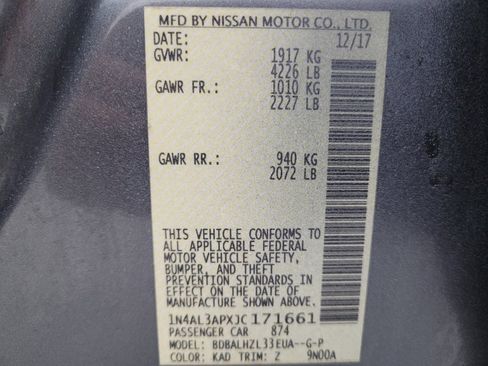 Used 2018 Nissan Altima 2.5 SR w/ SR Special Edition image 33