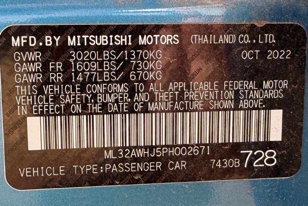 Used 2023 Mitsubishi Mirage SE FWD image 13