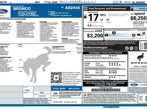 Used 2024 Ford Bronco Wildtrak AWD/4WD image 4