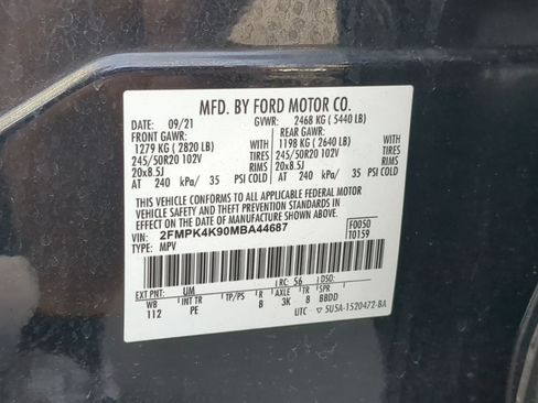 Used 2021 Ford Edge Titanium w/ Equipment Group 301A AWD/4WD image 37