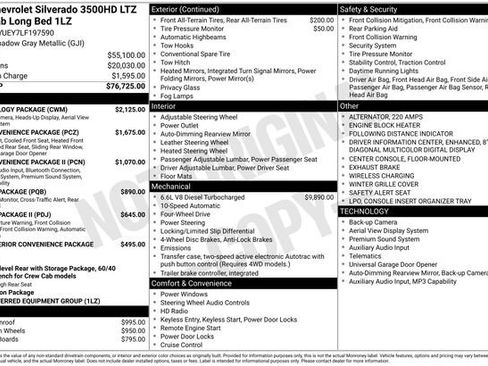 Used 2020 Chevrolet Silverado 3500 LTZ w/ Technology Package image 29