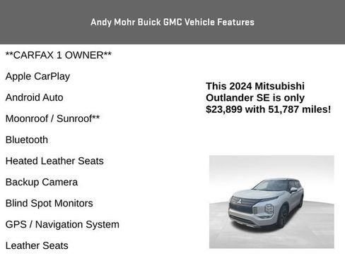 Used 2024 Mitsubishi Outlander SE image 4