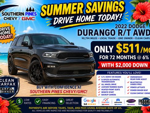 Used 2022 Dodge Durango R/T w/ Blacktop Package AWD/4WD image 5