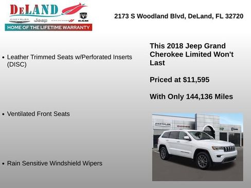 Used 2018 Jeep Grand Cherokee Limited w/ Luxury Group II image 30