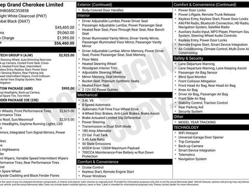 New 2025 Jeep Grand Cherokee Limited w/ Luxury Tech Group II AWD/4WD image 4