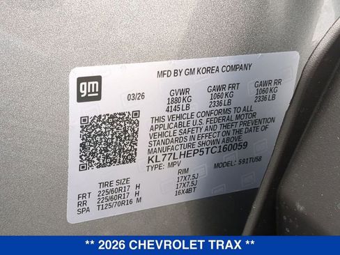 New 2026 Chevrolet Trax LT w/ Driver Confidence Package FWD image 24