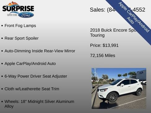 Used 2018 Buick Encore Sport Touring FWD image 20