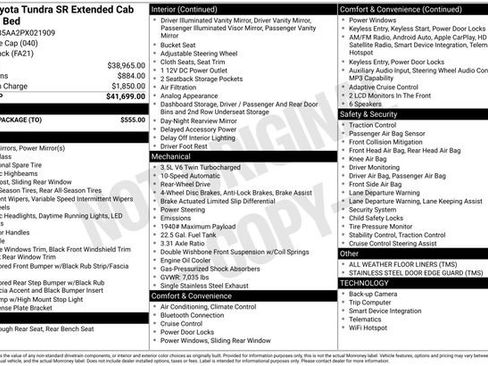 Used 2023 Toyota Tundra SR w/ SR Tow Package RWD image 14