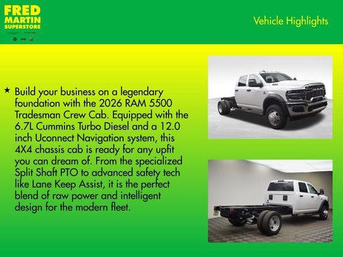 New 2026 RAM 5500 Tradesman AWD/4WD image 8
