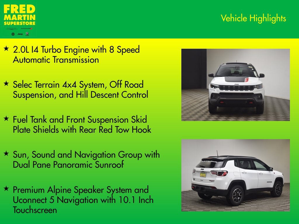 New 2026 Jeep Compass Trailhawk w/ Sun, Sound & Navigation Group AWD/4WD image 7