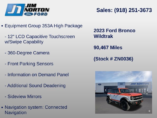 Used 2023 Ford Bronco Wildtrak AWD/4WD image 11
