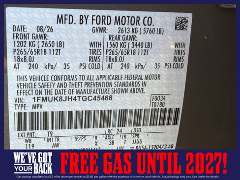 New 2026 Ford Explorer Tremor w/ Tremor Convenience Package AWD/4WD image 44