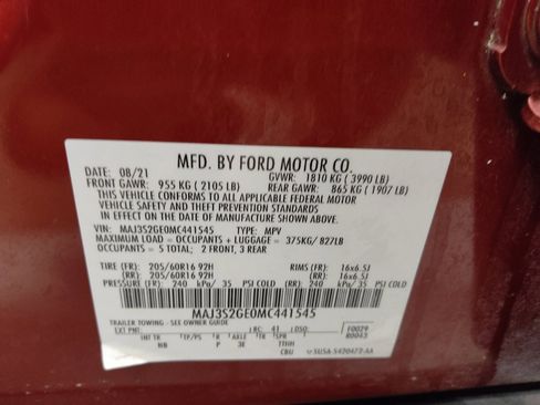 Used 2021 Ford EcoSport SE FWD image 33