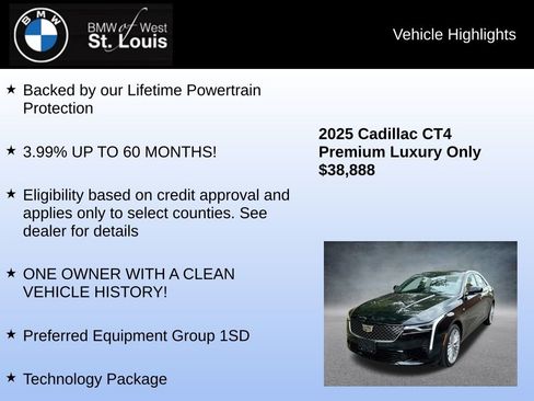 Used 2025 Cadillac CT4 Premium Luxury image 7