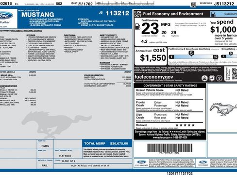 Certified 2018 Ford Mustang EcoBoost w/ Equipment Group 101A image 1