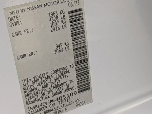 Used 2023 Nissan Altima 2.5 SR w/ SR Premium Package image 36