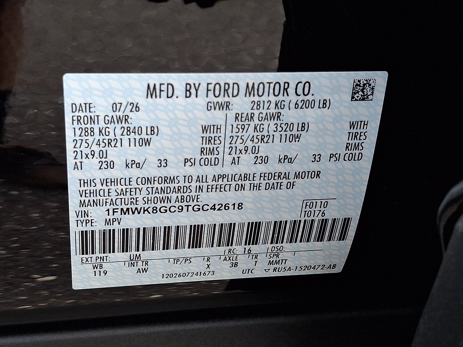 New 2026 Ford Explorer ST w/ Sun And Sound Package AWD/4WD image 10