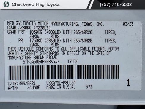 Used 2023 Toyota Tundra Limited image 23