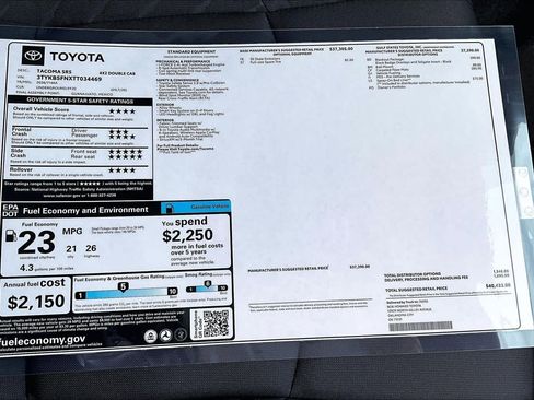 New 2026 Toyota Tacoma SR5 image 20