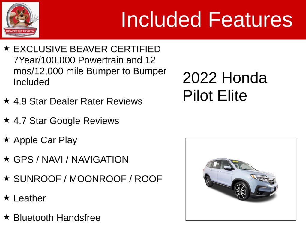 Used 2022 Honda Pilot Elite image 4