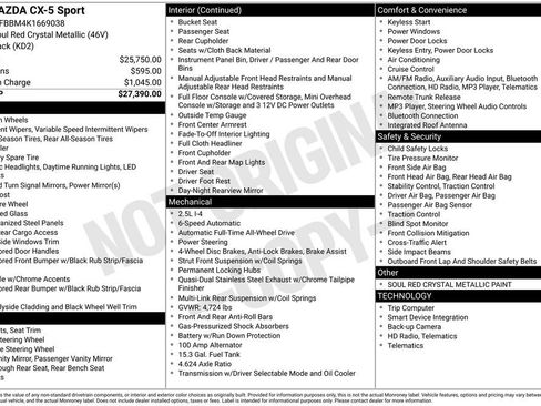 Used 2019 MAZDA CX-5 Sport image 3