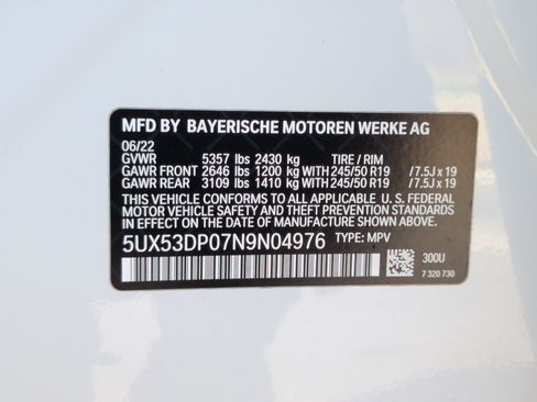 Used 2022 BMW X3 xDrive30i w/ Premium Package 2 image 41