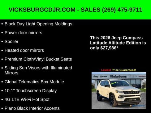 New 2026 Jeep Compass Latitude image 33