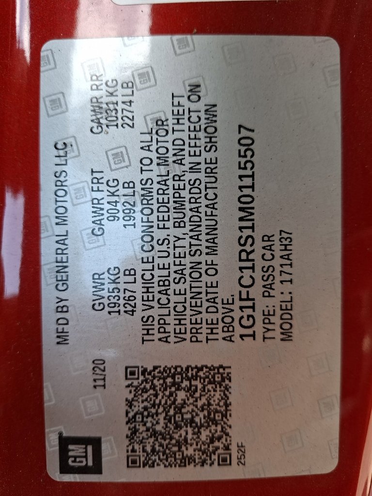 Used 2021 Chevrolet Camaro LT w/ Technology Package RWD image 36
