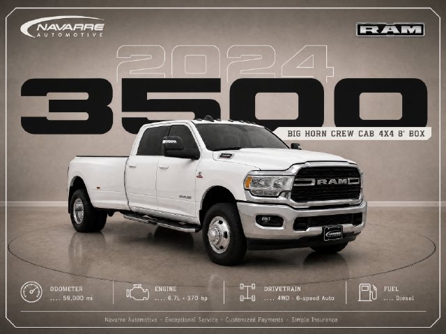 Used 2024 RAM 3500 Big Horn AWD/4WD image 1