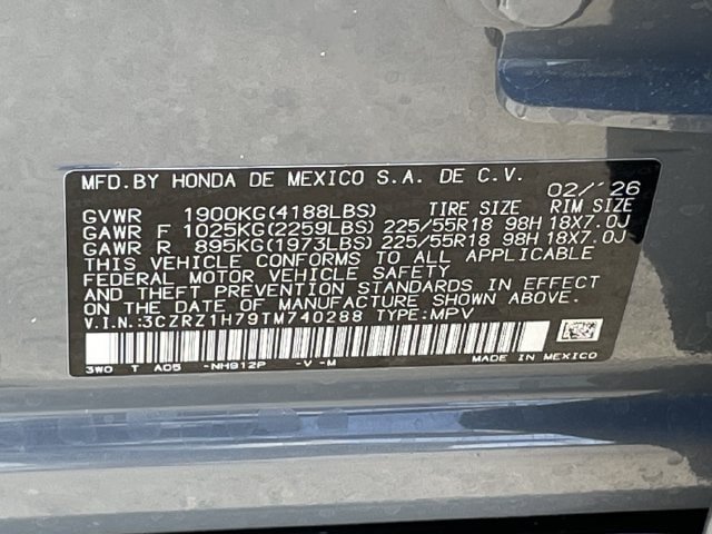 Certified 2026 Honda HR-V EX-L image 29