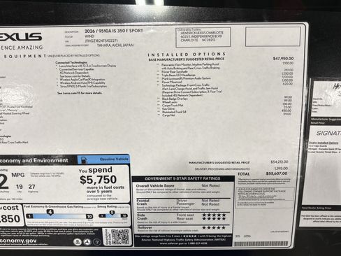 Used 2026 Lexus IS 350 F Sport w/ Technology Package RWD image 42