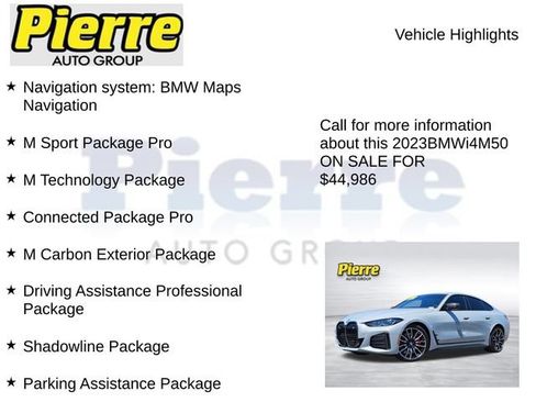 Used 2023 BMW i4 M50 w/ M Carbon Exterior Package AWD/4WD image 7