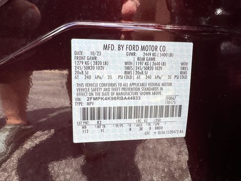 Used 2024 Ford Edge Titanium w/ Titanium Elite Package AWD/4WD image 53