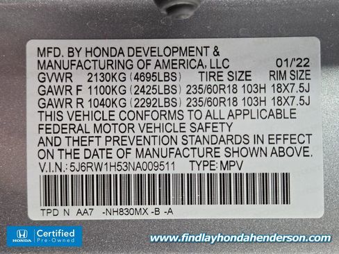 Certified 2022 Honda CR-V EX image 14
