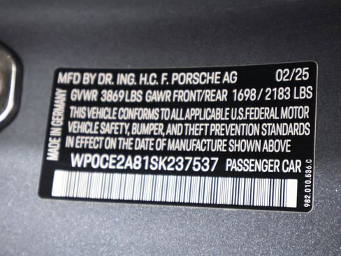 Used 2025 Porsche 718 Boxster Spyder RS image 80