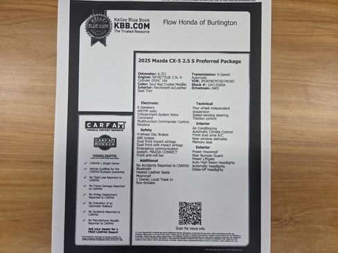 Used 2025 MAZDA CX-5 AWD 2.5 S image 36