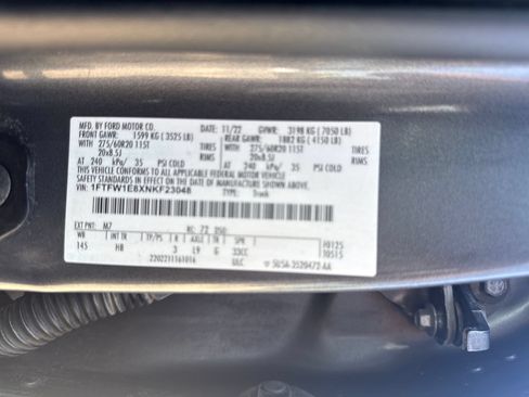 Used 2022 Ford F150 Lariat w/ Max Trailer Tow Package AWD/4WD image 30