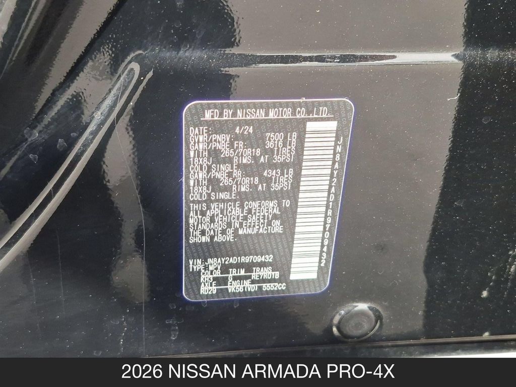 Certified 2026 Nissan Armada PRO-4X AWD/4WD image 25