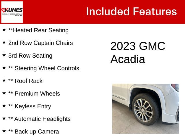 Used 2023 GMC Acadia Denali w/ Denali Ultimate Package AWD/4WD image 5