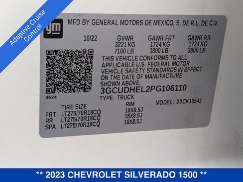 Used 2023 Chevrolet Silverado 1500 ZR2 w/ Technology Package image 45