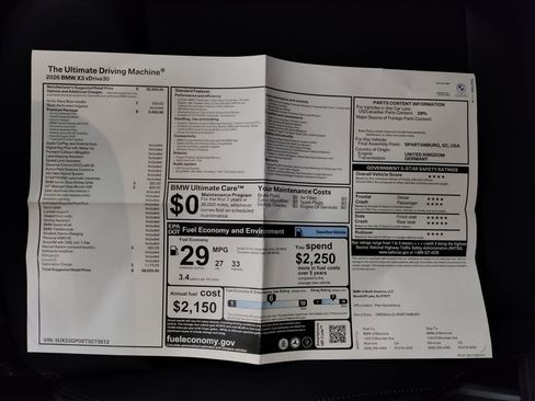 New 2026 BMW X3 xDrive30 w/ Premium Package image 30