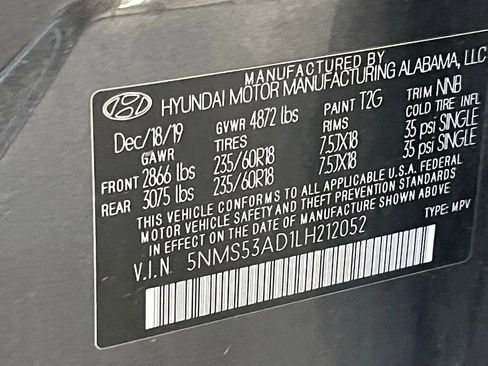 Used 2020 Hyundai Santa Fe Limited image 29