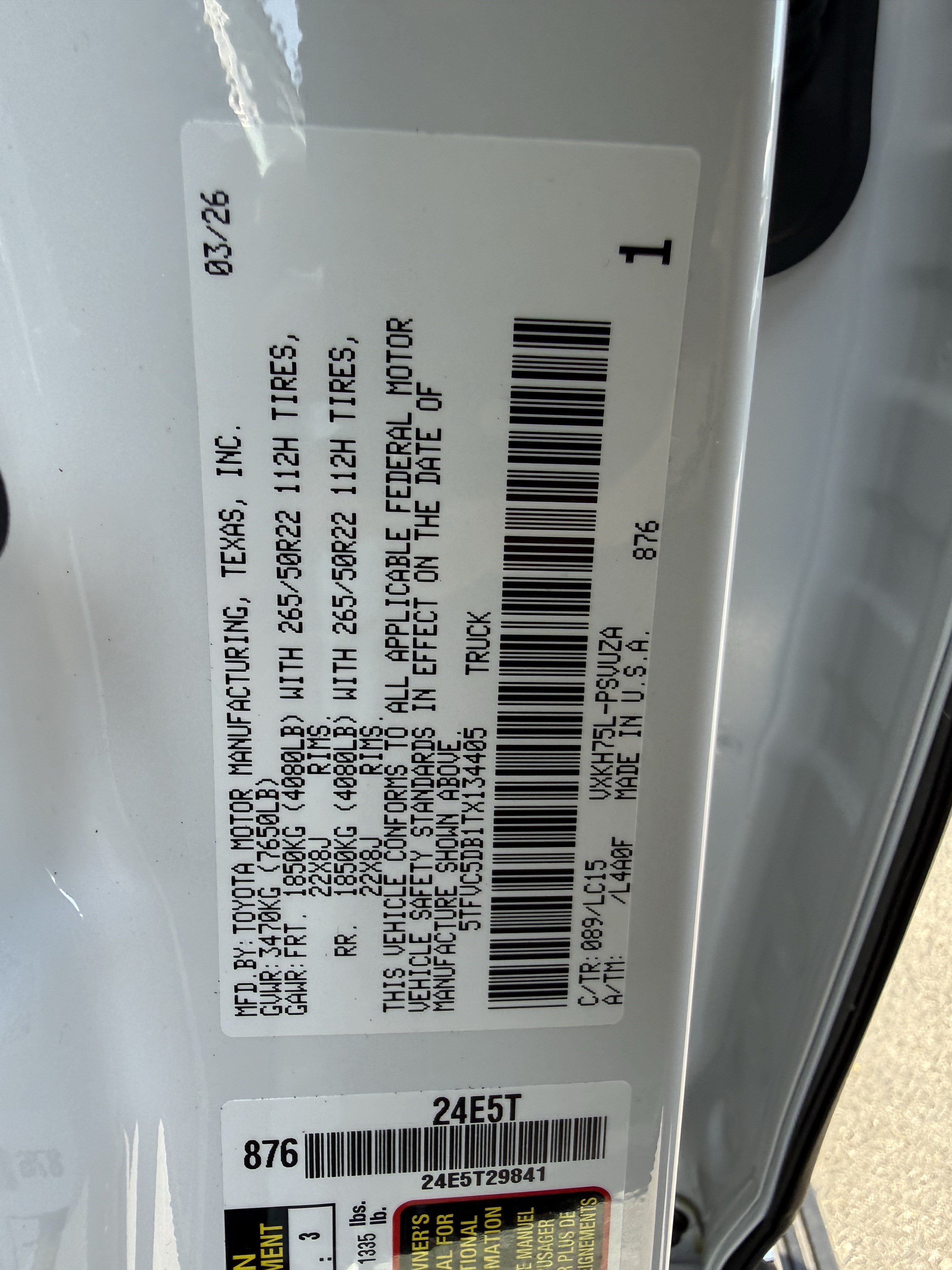 Used 2026 Toyota Tundra Capstone AWD/4WD image 38