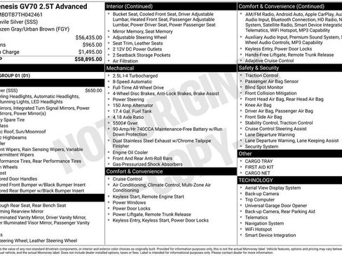 Used 2026 Genesis GV70 2.5T Advanced image 2