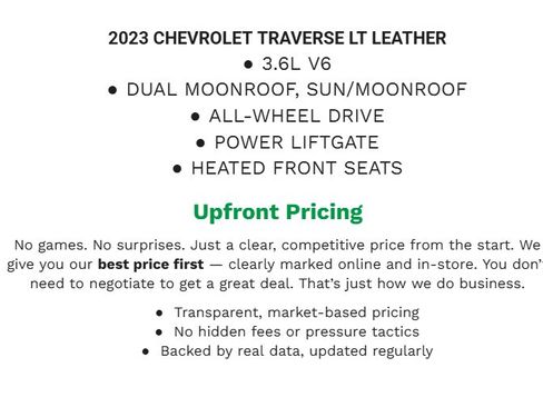 Used 2023 Chevrolet Traverse LT w/ LT Premium Package image 2